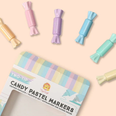 Two-Tip Candy Pastel Markers 6pk