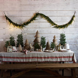 French Country Cedar & Pinecone Swag with Lights