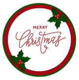 Edible Icing Image - Christmas Holly Round