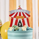 Circus Party Big Top Customisable Cake Topper