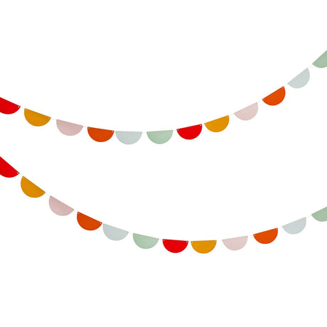 Circus Party Scallop Garland