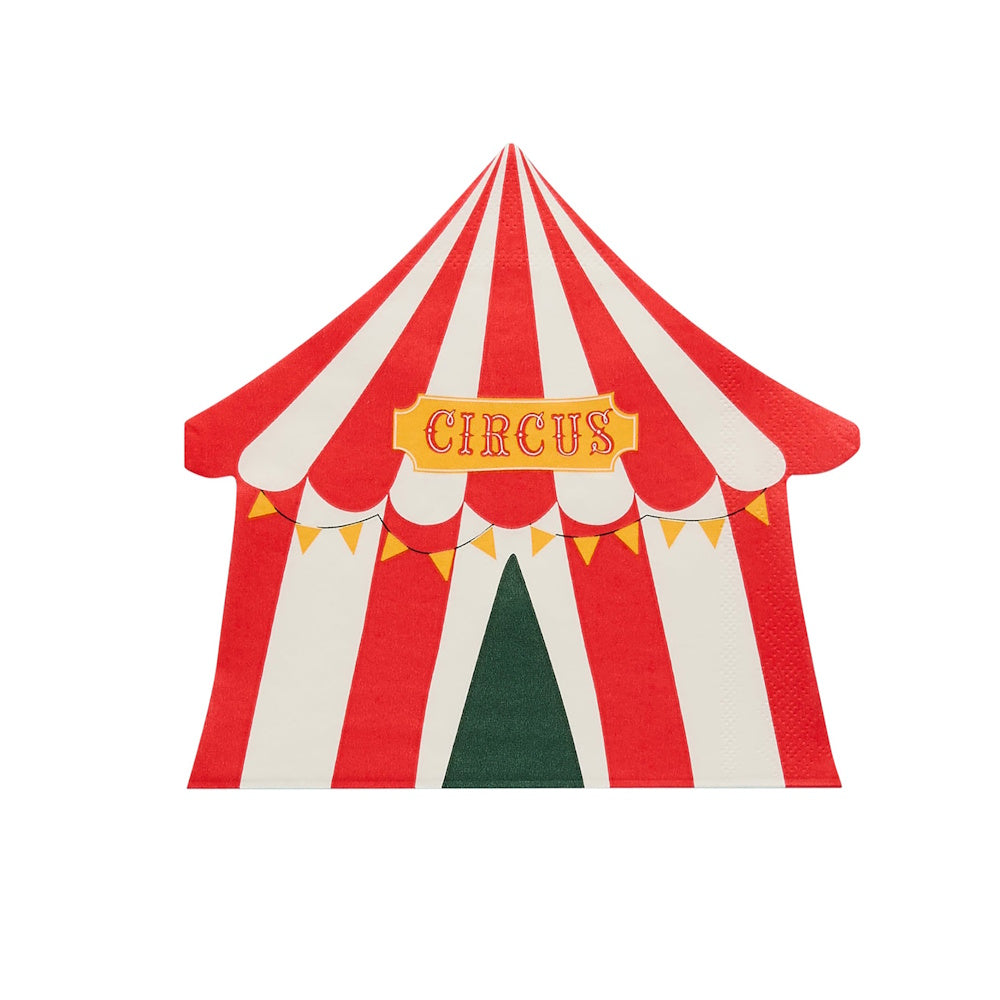 Circus Tent Shaped Napkins 16pk