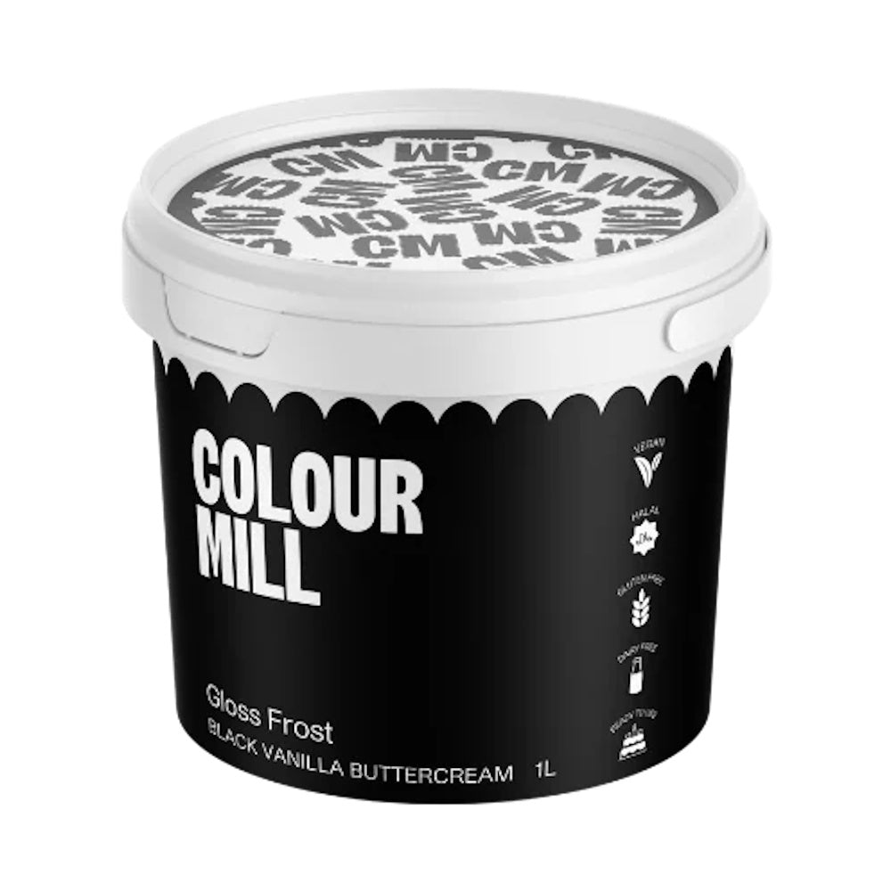Gloss Frost Black Buttercream - 1L