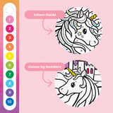 Colour by Numbers - Unicorn Dreaming