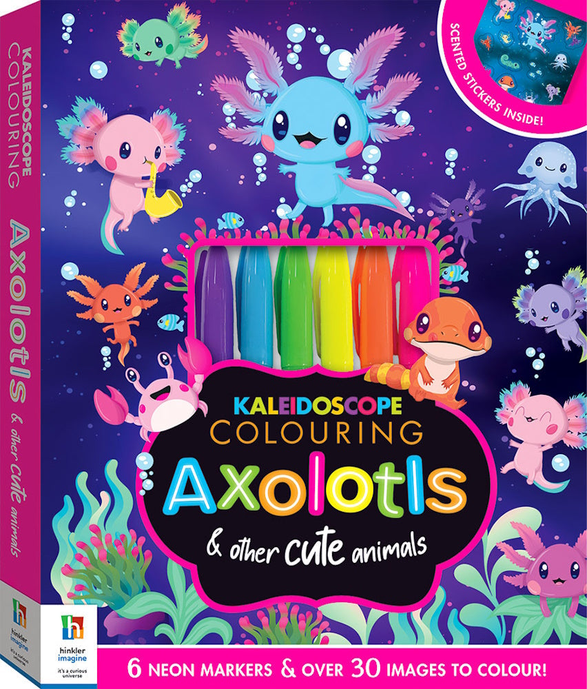 Kaleidoscope Colouring Kit - Axolotls