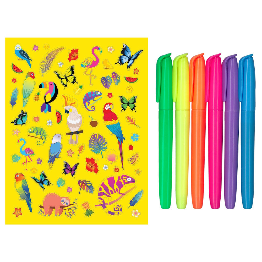 Kaleidoscope Colouring Kit - Neon Jungle