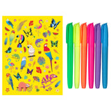 Kaleidoscope Colouring Kit - Neon Jungle