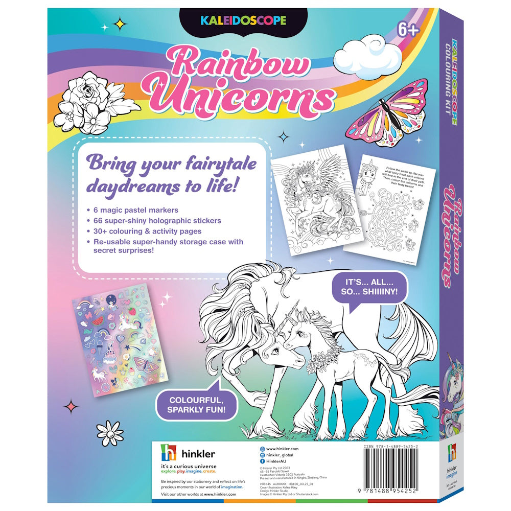 Kaleidoscope Colouring Kit - Rainbow Unicorns