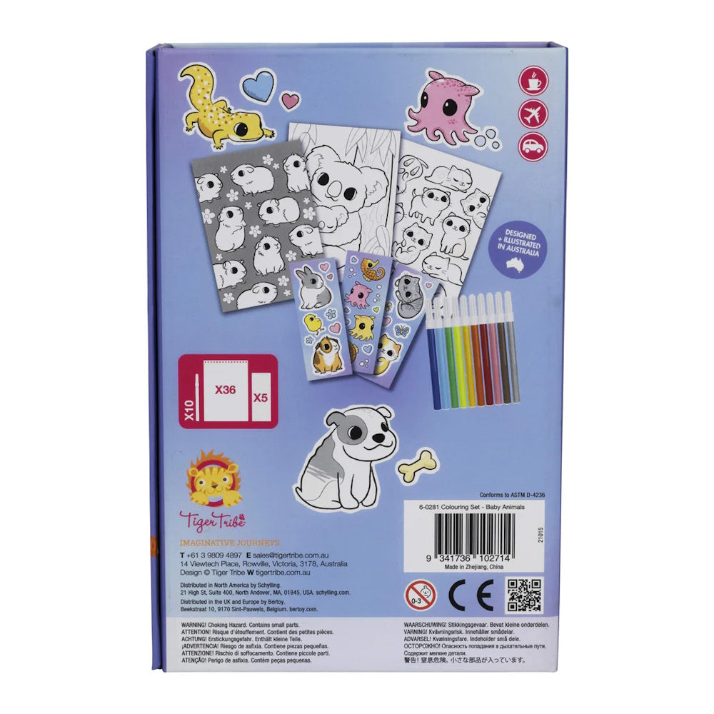 Colouring Set - Baby Animals