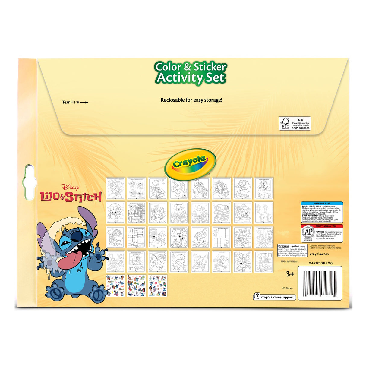 Crayola Colour & Sticker Activity Set - Lilo & Stitch
