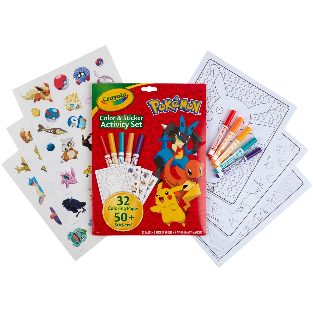 Crayola Colour & Sticker Activity Set - Pokemon