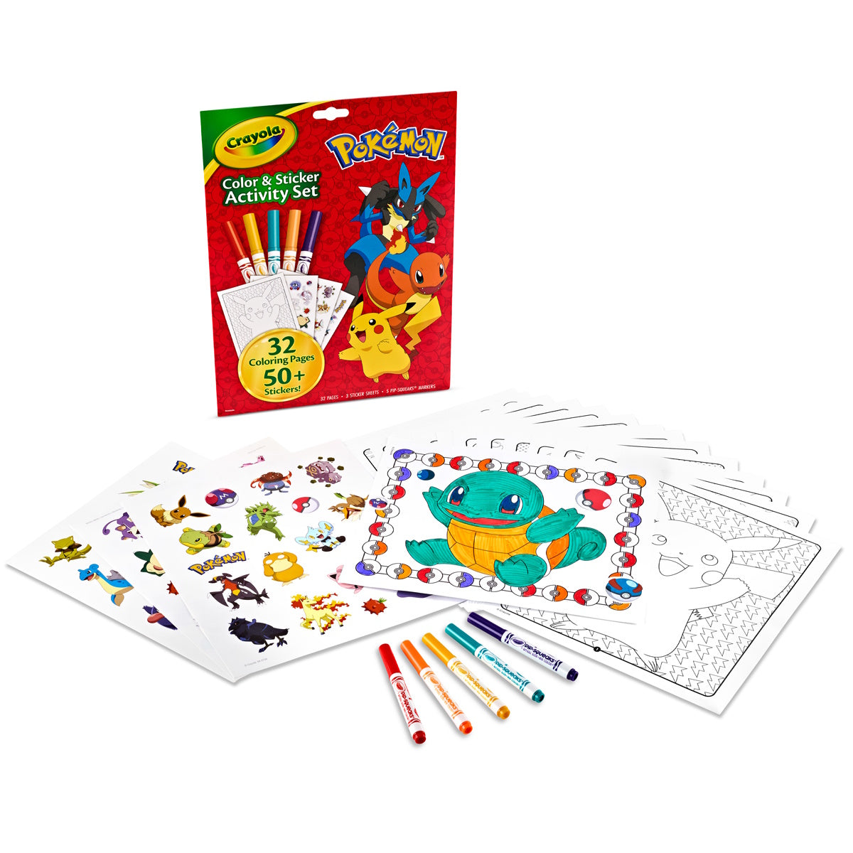 Crayola Colour & Sticker Activity Set - Pokemon