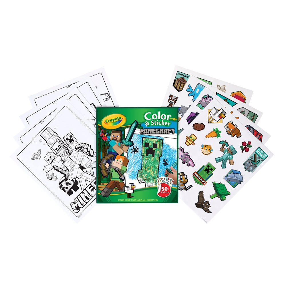 Crayola Colour & Sticker - Minecraft