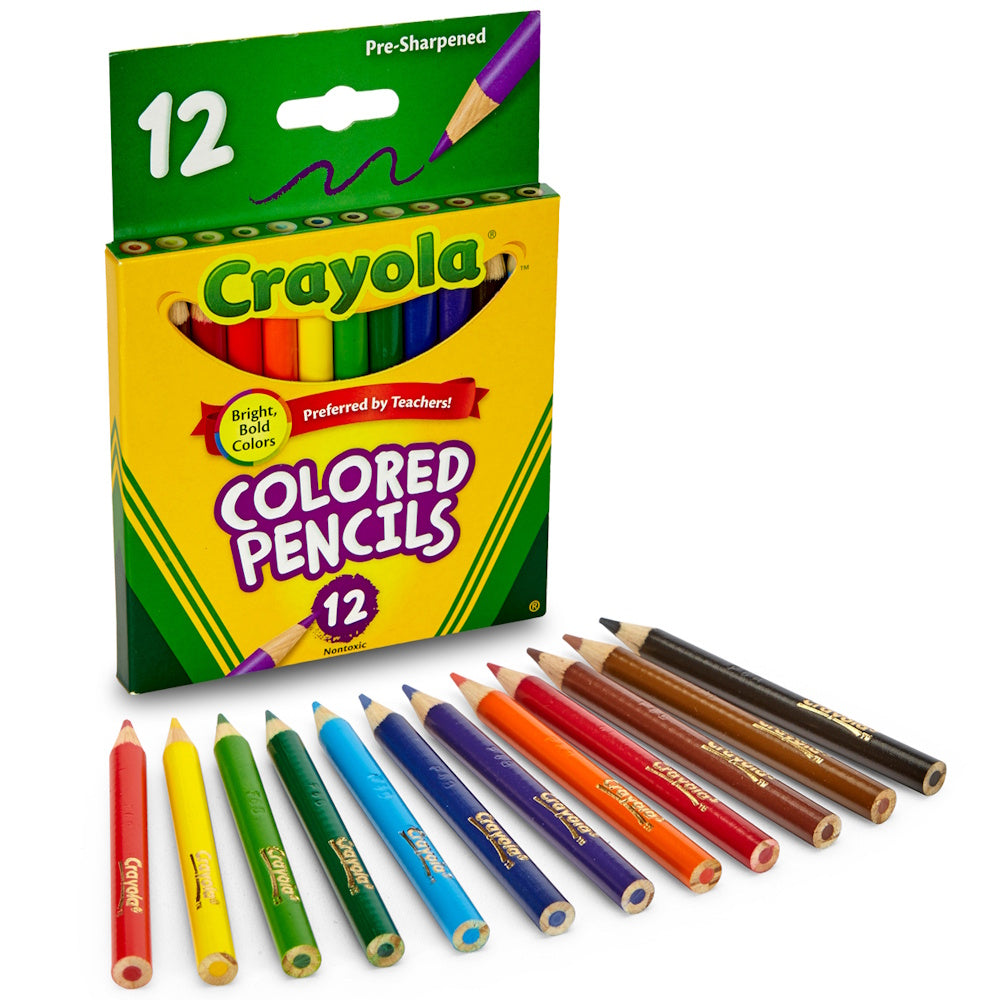 Crayola Coloured Pencils Half-Size 12pk