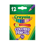 Crayola Coloured Pencils Half-Size 12pk