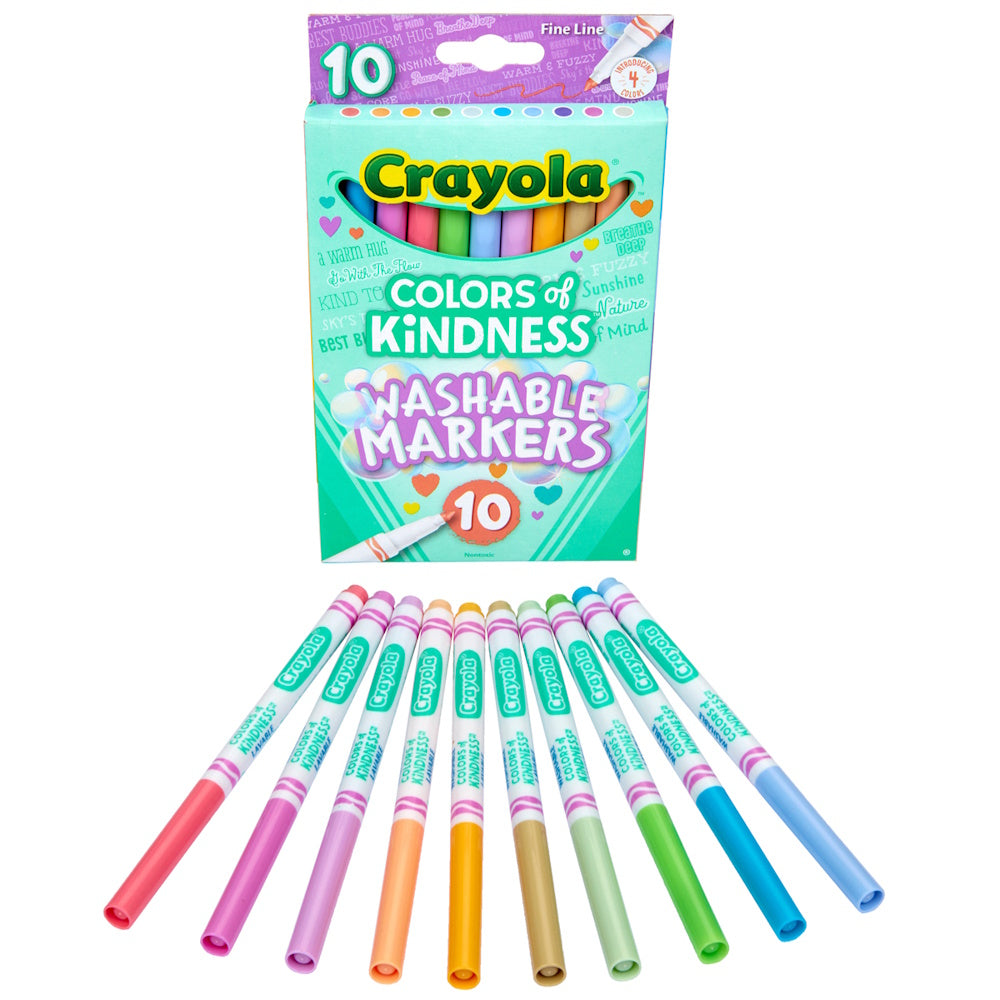 Crayola Colours of Kindness Fineline Washable Markers 10pk