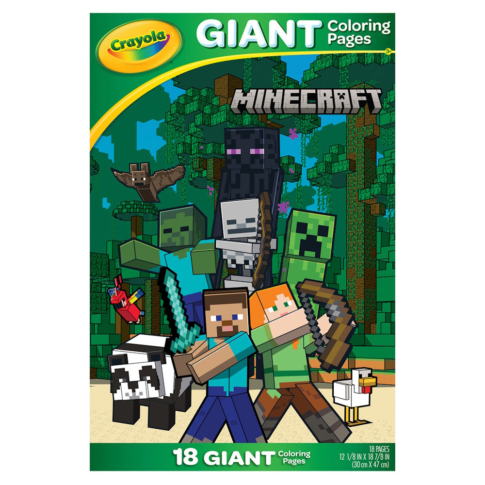 Crayola Giant Colouring Pages - Minecraft
