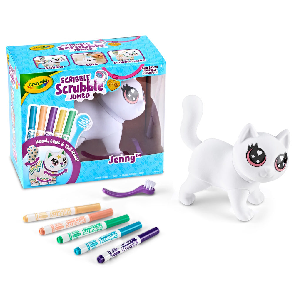 Crayola Scribble Scrubbie Poseable Jumbo Pet - Jenny