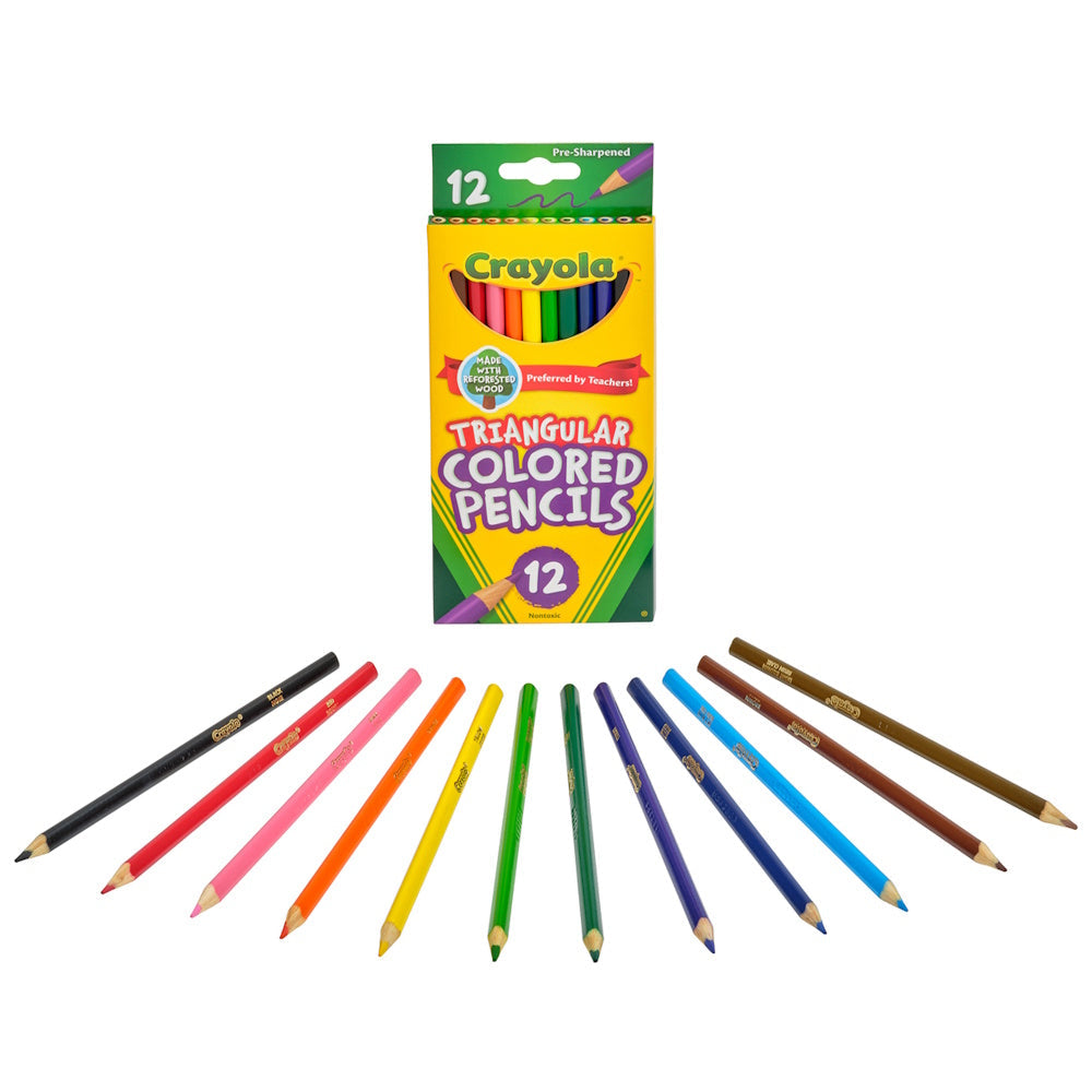 Crayola Triangular Coloured Pencils 12pk