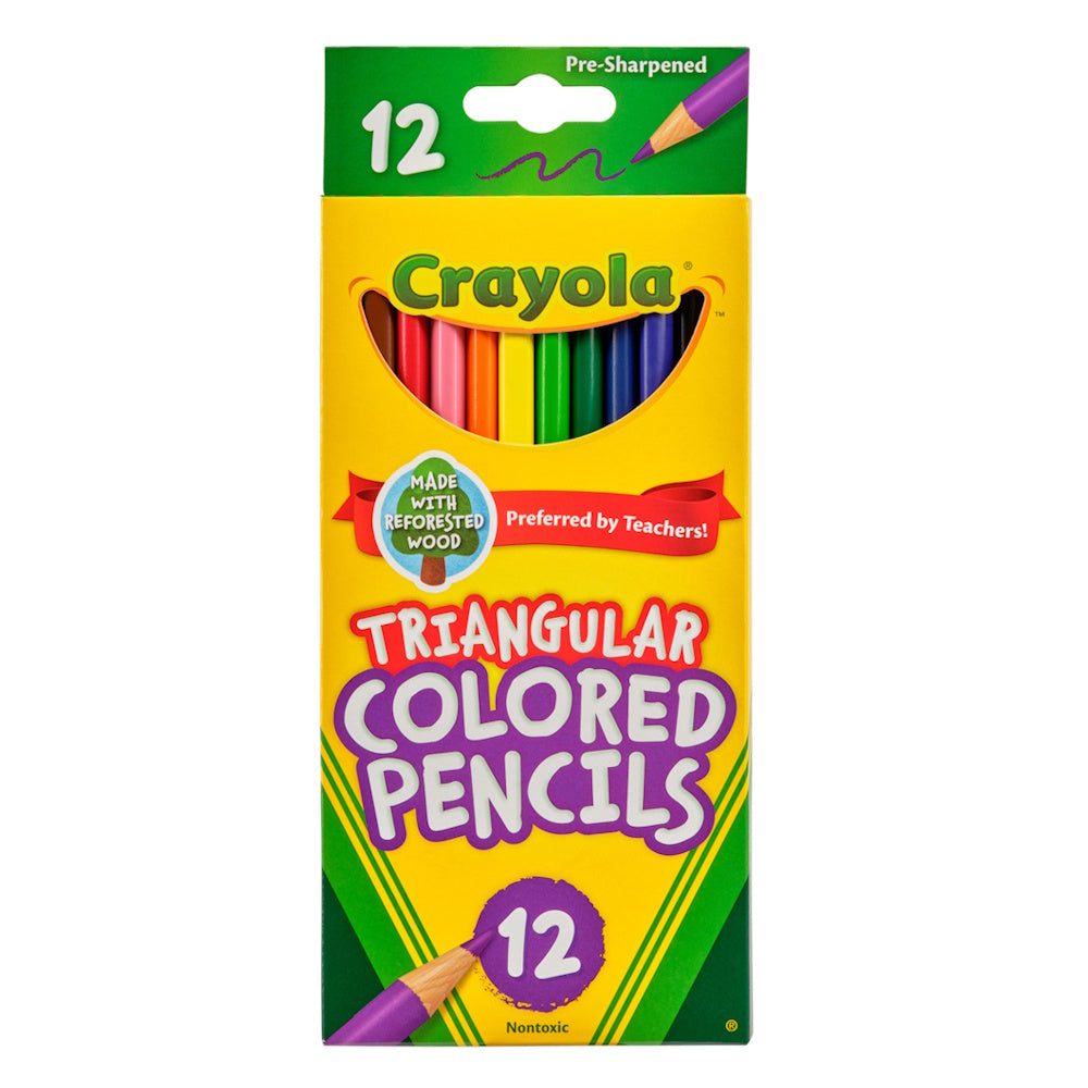 Crayola Triangular Coloured Pencils 12pk