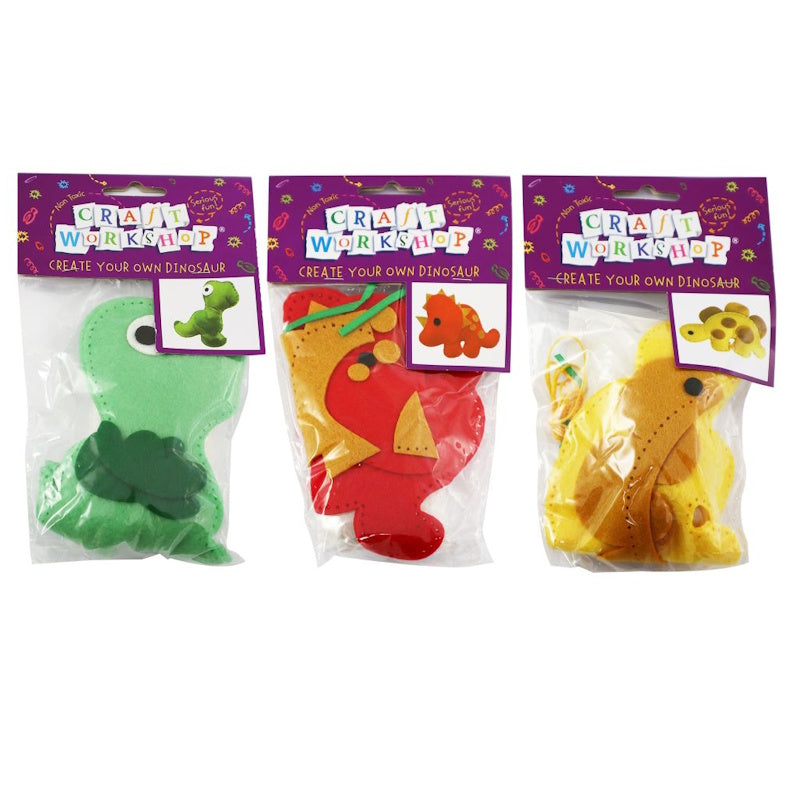 Create Your Own Felt Stuffed Dinosaur