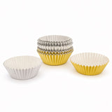 Cupcake Cases 100pk - Gold & Silver
