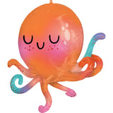 Cute Octopus UltraShape Foil Balloon
