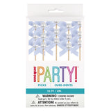 Dainty Bow & Pearl Food Picks 15pk