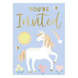 Dainty Unicorn Invitations 8pk
