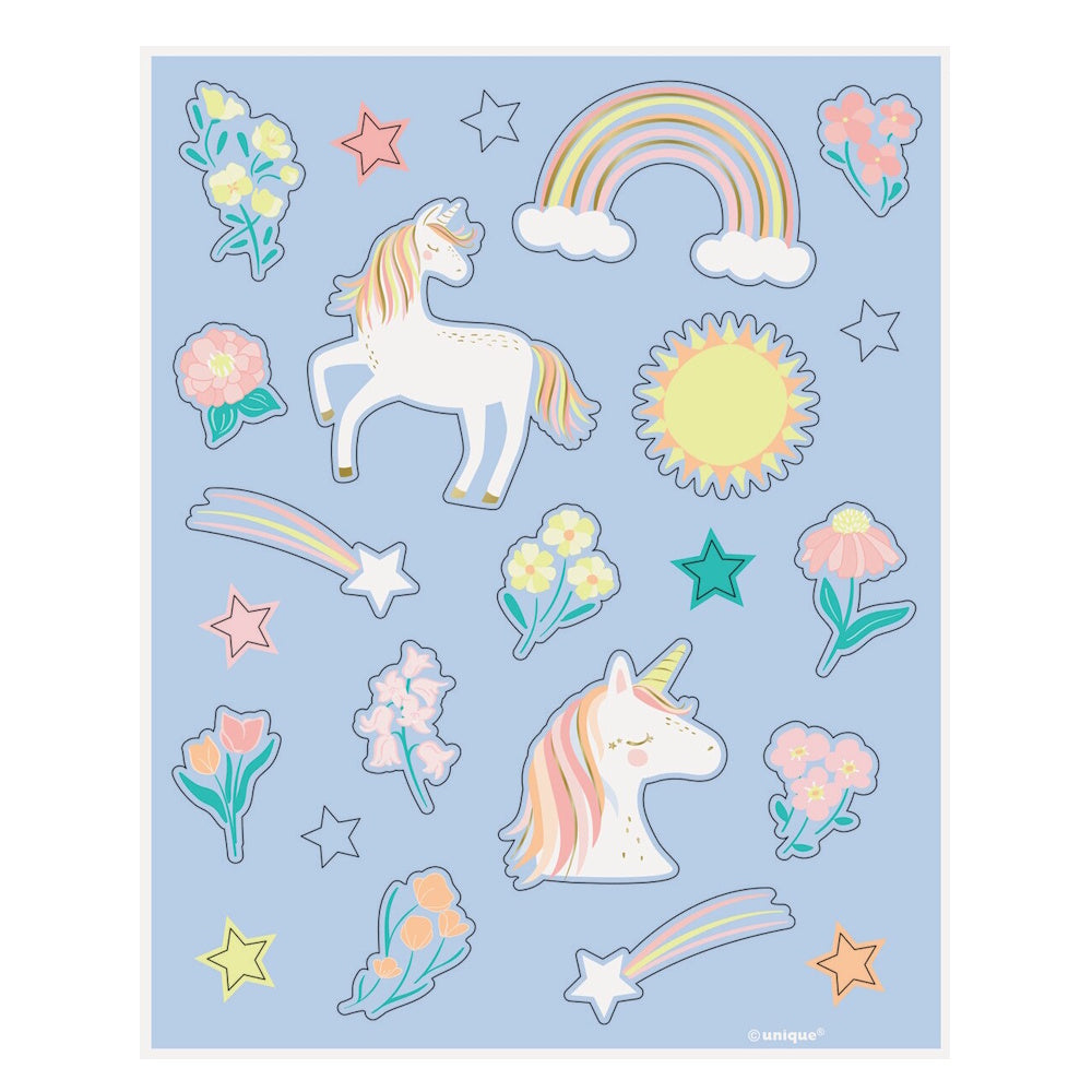 Dainty Unicorn Sticker Sheets 4pk