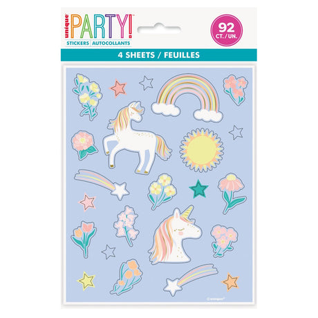 Dainty Unicorn Sticker Sheets 4pk