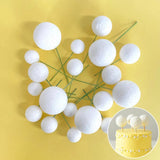 Deco Foam Ball Toppers 20pk - Glitter White