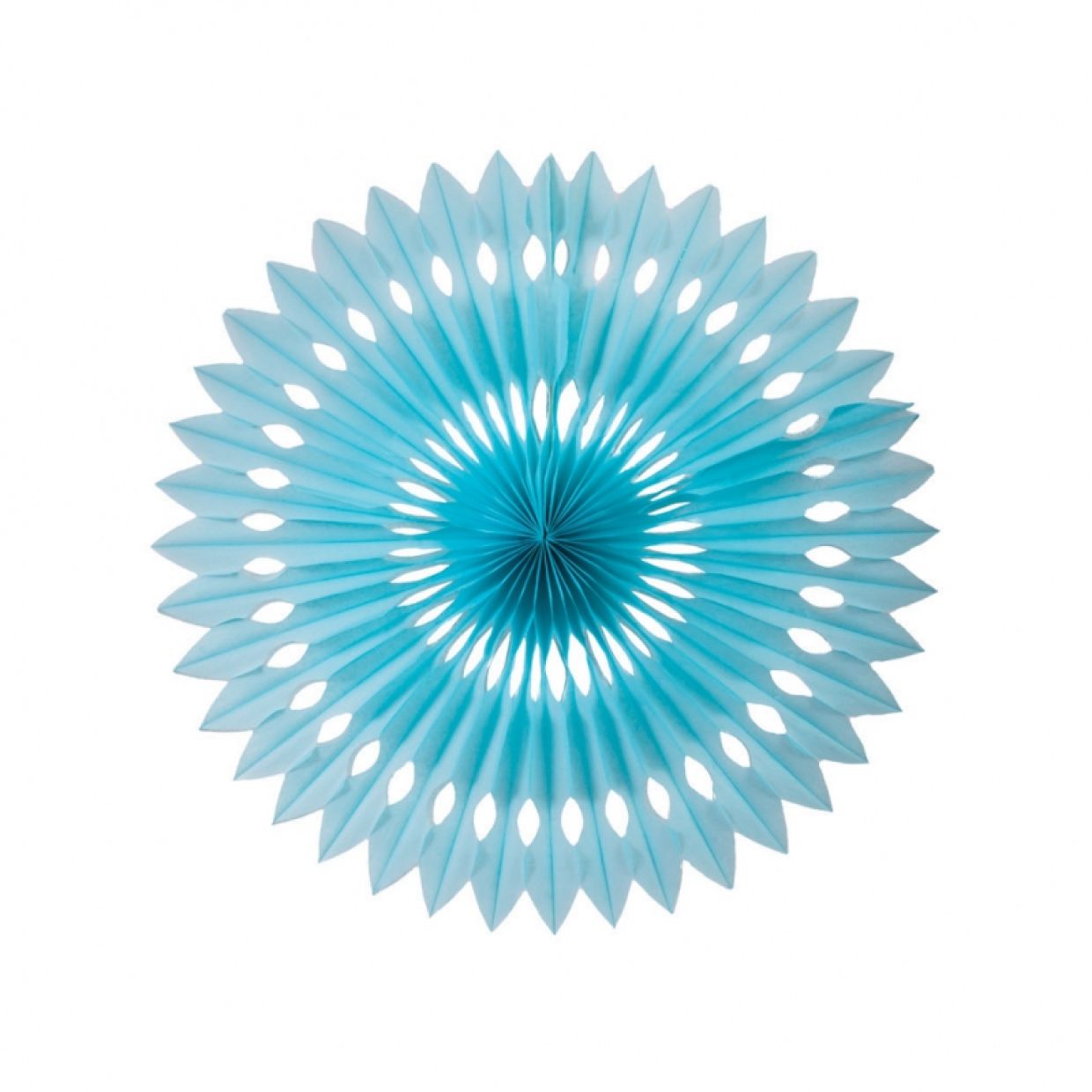 Decorative Fan 40cm - Pastel Blue