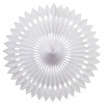 Decorative Fan 40cm - White