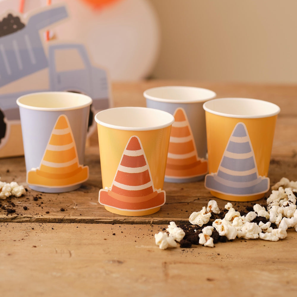 Diggin' It Construction Party Cups 8pk