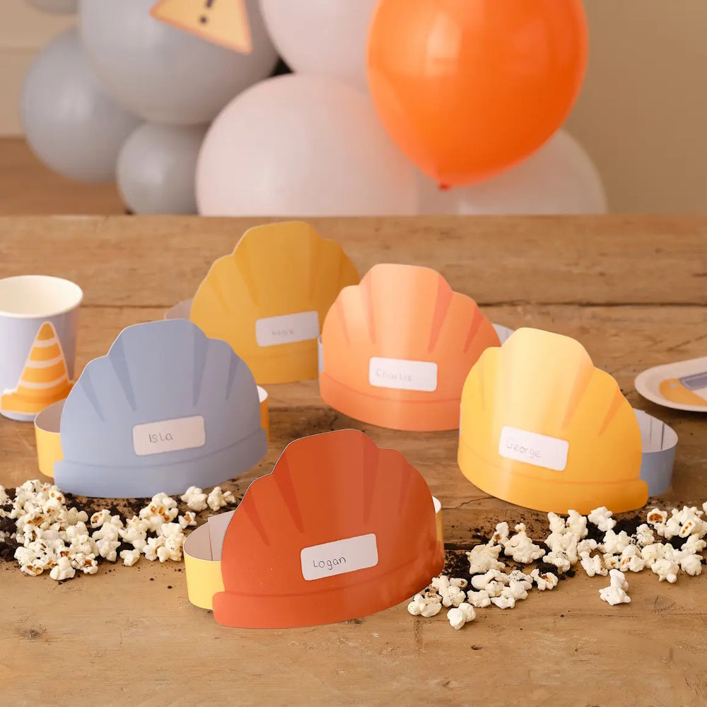 Diggin' It Construction Party Hats 5pk