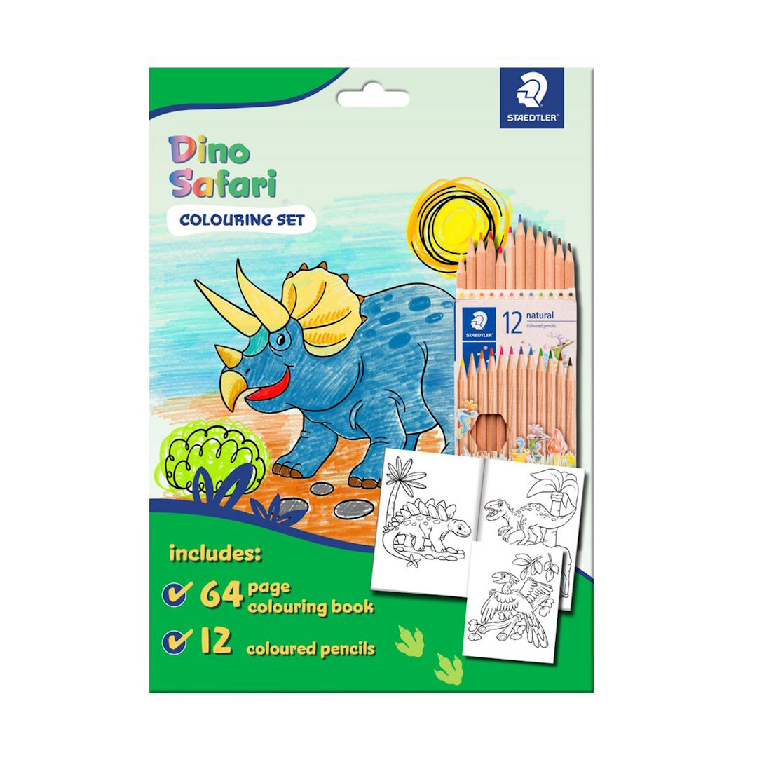 Staedtler Colouring Book Set - Dino Safari