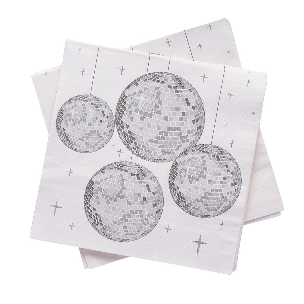 Disco Ball Party Lunch Napkins 16pk