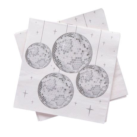 Disco Ball Party Lunch Napkins 16pk