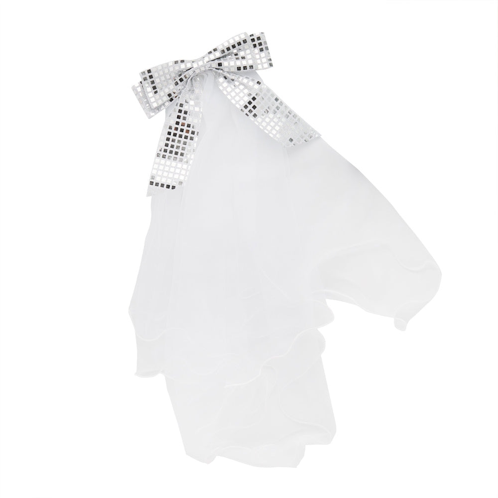 Disco Hen Bow Veil