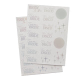 Disco Hen Team Bride Stickers