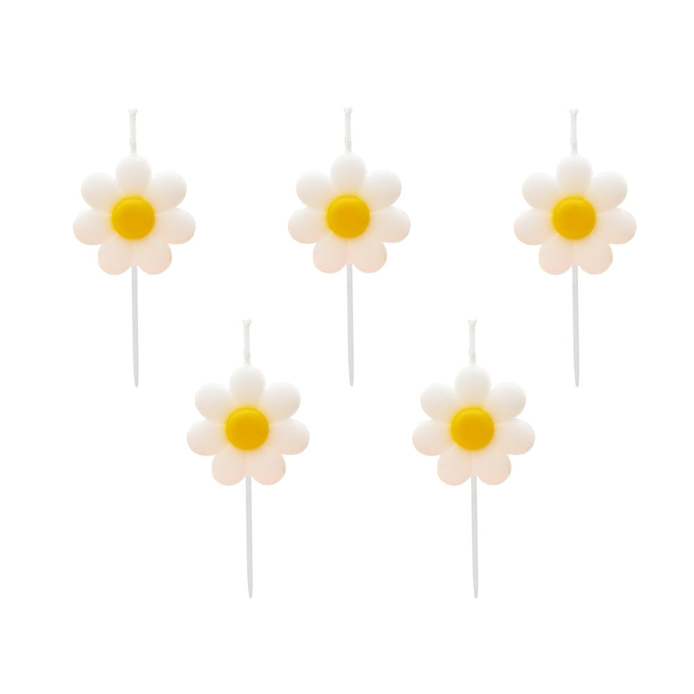 Ditsy Daisy Candles 5pk