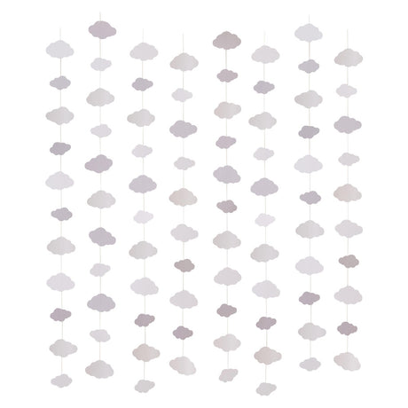 Dream Baby Pearlescent Cloud Baby Shower Backdrop
