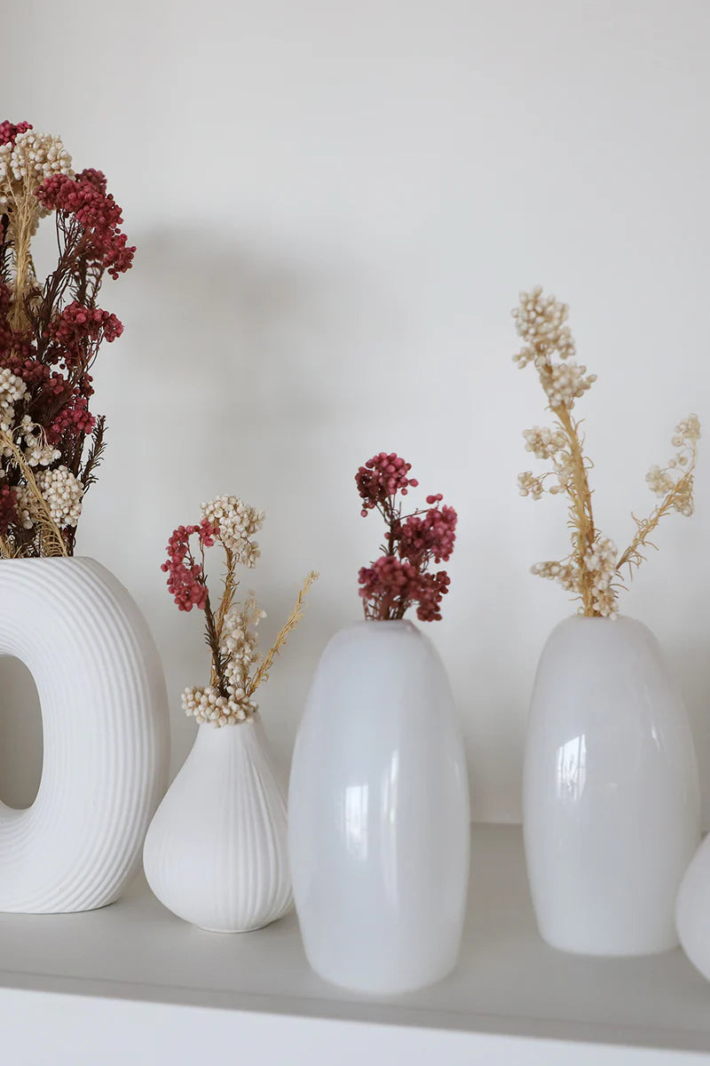 Dried Rice flower Bunch - White