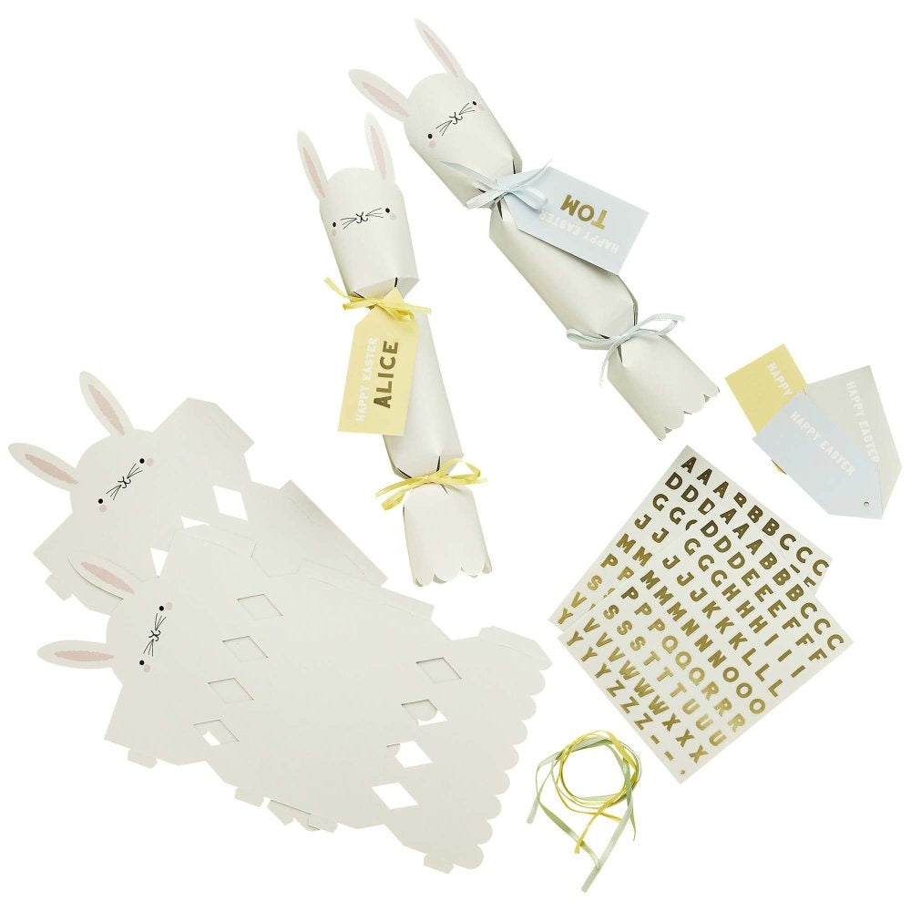 Easter Bunny DIY Customisable Crackers 6pk
