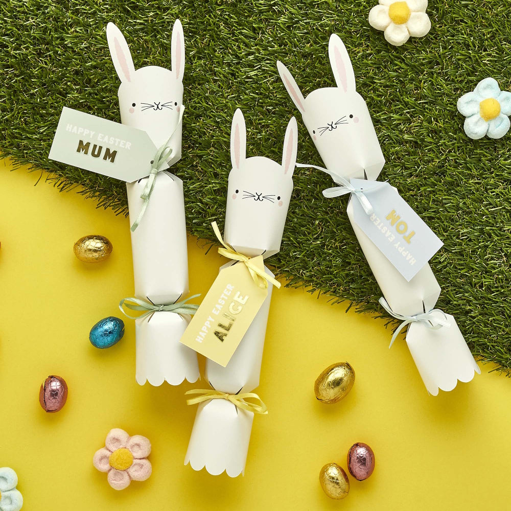 Easter Bunny DIY Customisable Crackers 6pk