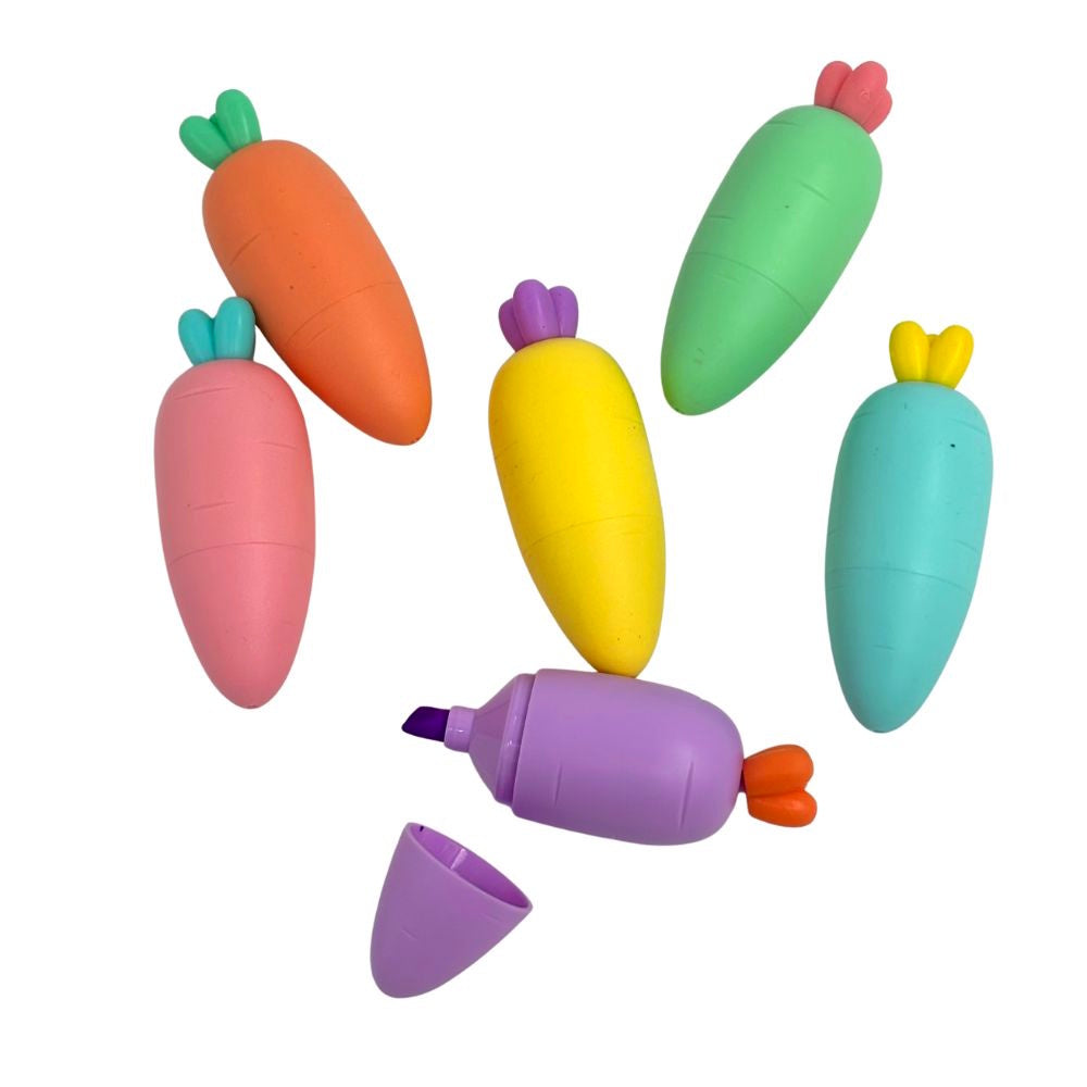 Easter Carrot Highlighters 6pk