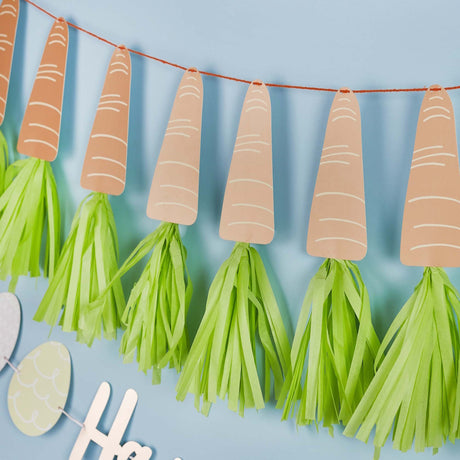 Easter Carrot Tassel Banner