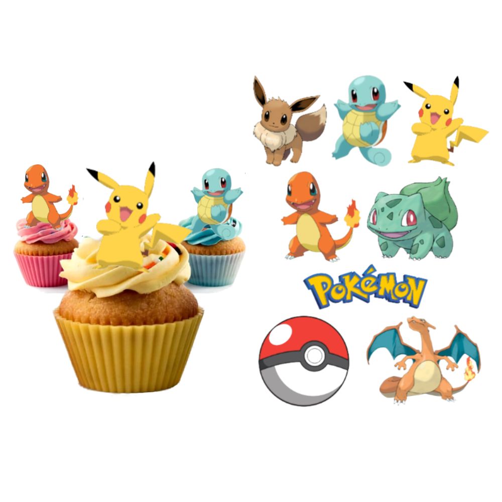Edible Wafer Toppers - Pokemon