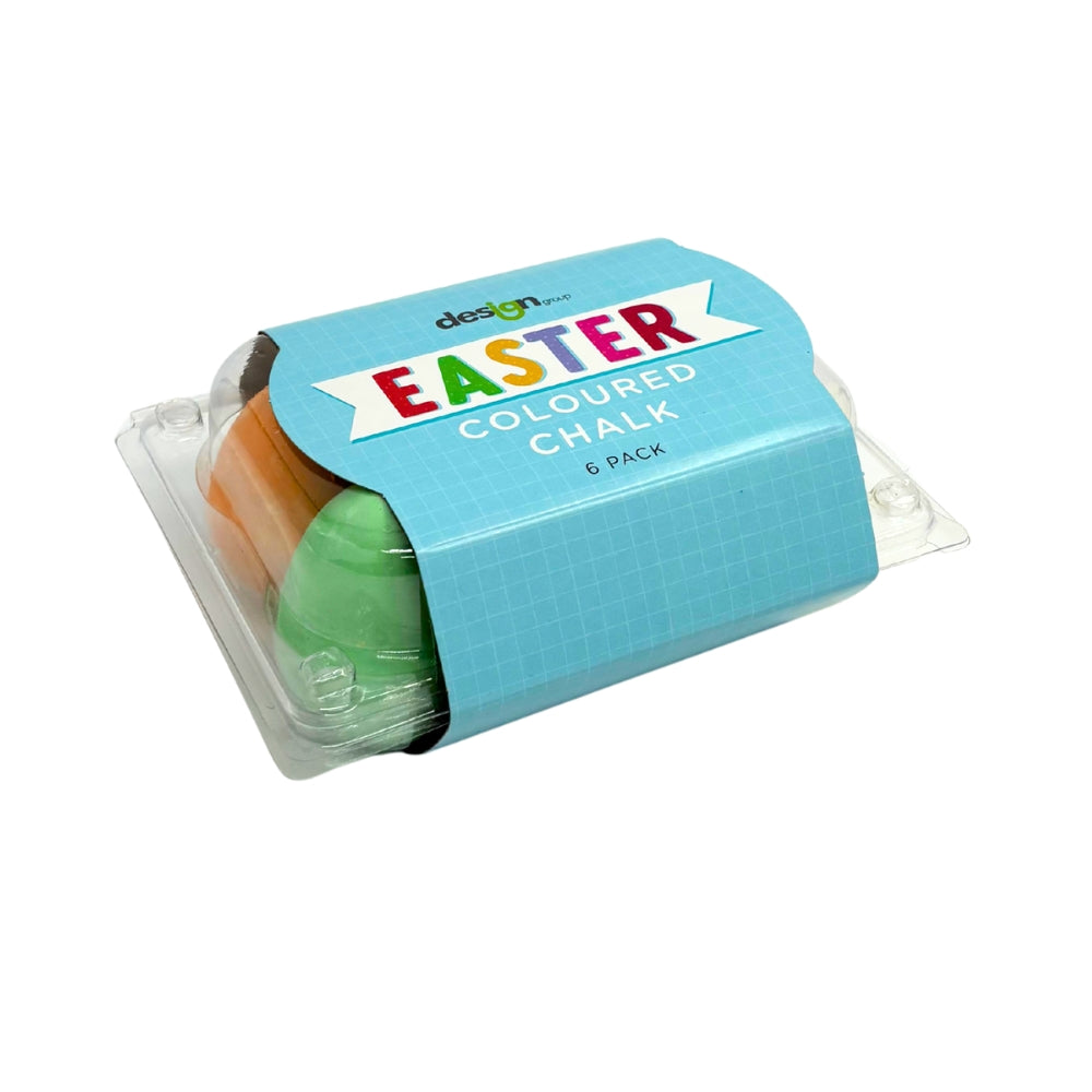 Egg Shaped Chalk in Egg Carton 6pk